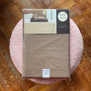 NWT West End taupe tablecloth